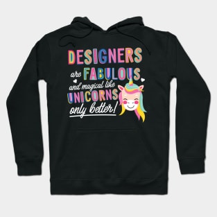 Designers are like Unicorns Gift Idea Hoodie